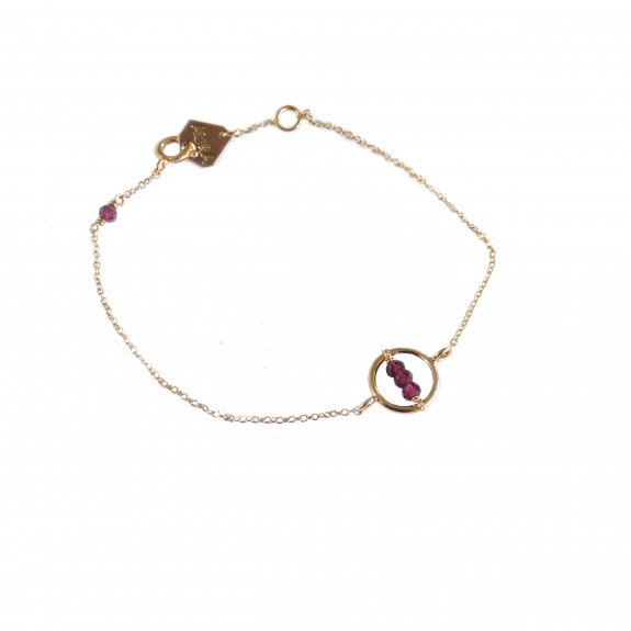 Bracelet Cosmos - Grenat 